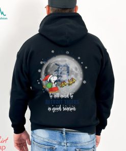 Santa Snoopy merry christmas to all and to Detroit Tigers a good season shirt