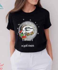 Santa Snoopy merry christmas to all and to Green Bay Packers a good season shirt