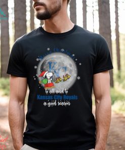 Santa Snoopy merry christmas to all and to Kansas City Royals a good season shirt