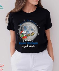 Santa Snoopy merry christmas to all and to Kansas City Royals a good season shirt