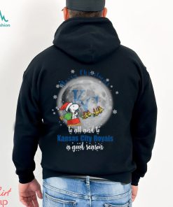 Santa Snoopy merry christmas to all and to Kansas City Royals a good season shirt