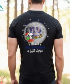 Santa Snoopy merry christmas to all and to New York Giants a good season shirt