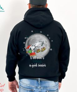 Santa Snoopy merry christmas to all and to Philadelphia Eagles a good season shirt, hoodie, sweater, long sleeve and tank top Santa Snoopy merry christmas to all and to Philadelphia Eagles a good season shirt