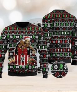 Santa Squatch Bigfoot Christmas Sweater – Festive Gift Box Design – Perfect Holiday Gift