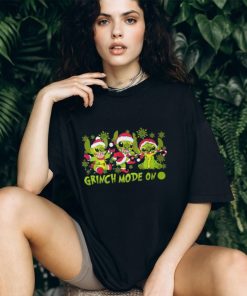 Santa Stitch Grinch Mode On Christmas T Shirt