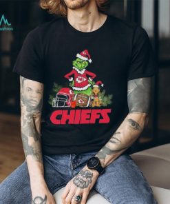 Santa grinch and Dog Kansas City Chiefs christmas Tshirt