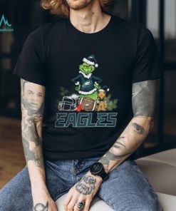 Santa grinch and Dog Philadelphia Eagles christmas Tshirt