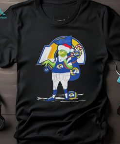 Santa grinch los angeles rams gift Christmas shirt