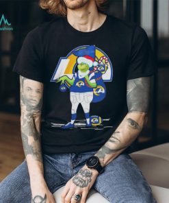 Santa grinch los angeles rams gift Christmas shirt