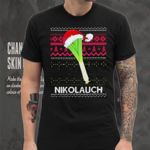 Santa hat spring onion Nikolauch Christmas shirt