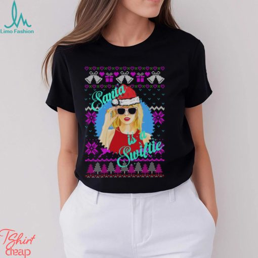 Santa is a Swiftie Ugly Xmas T Shirt