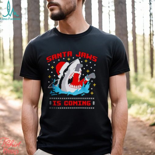 Santa jaws is coming Christmas Shirt