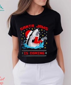 Santa jaws is coming Christmas Shirt