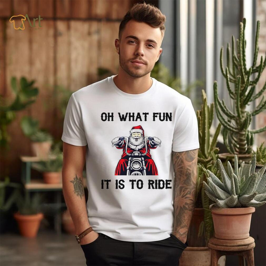 Santa riding motorbikes oh what fun it is to ride Christmas shirt Santa riding motorbikes oh what fun it is to ride Christmas shirt