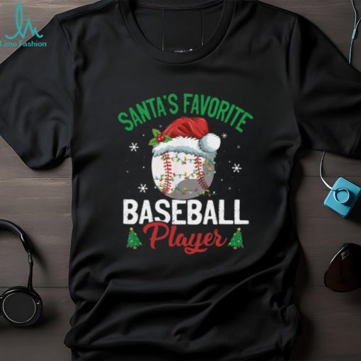 Santa’s Favorite Baseball Player   Christmas Baseball Classic T Shirt