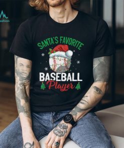 Santa's Favorite Baseball Player Christmas Baseball Classic T Shirt