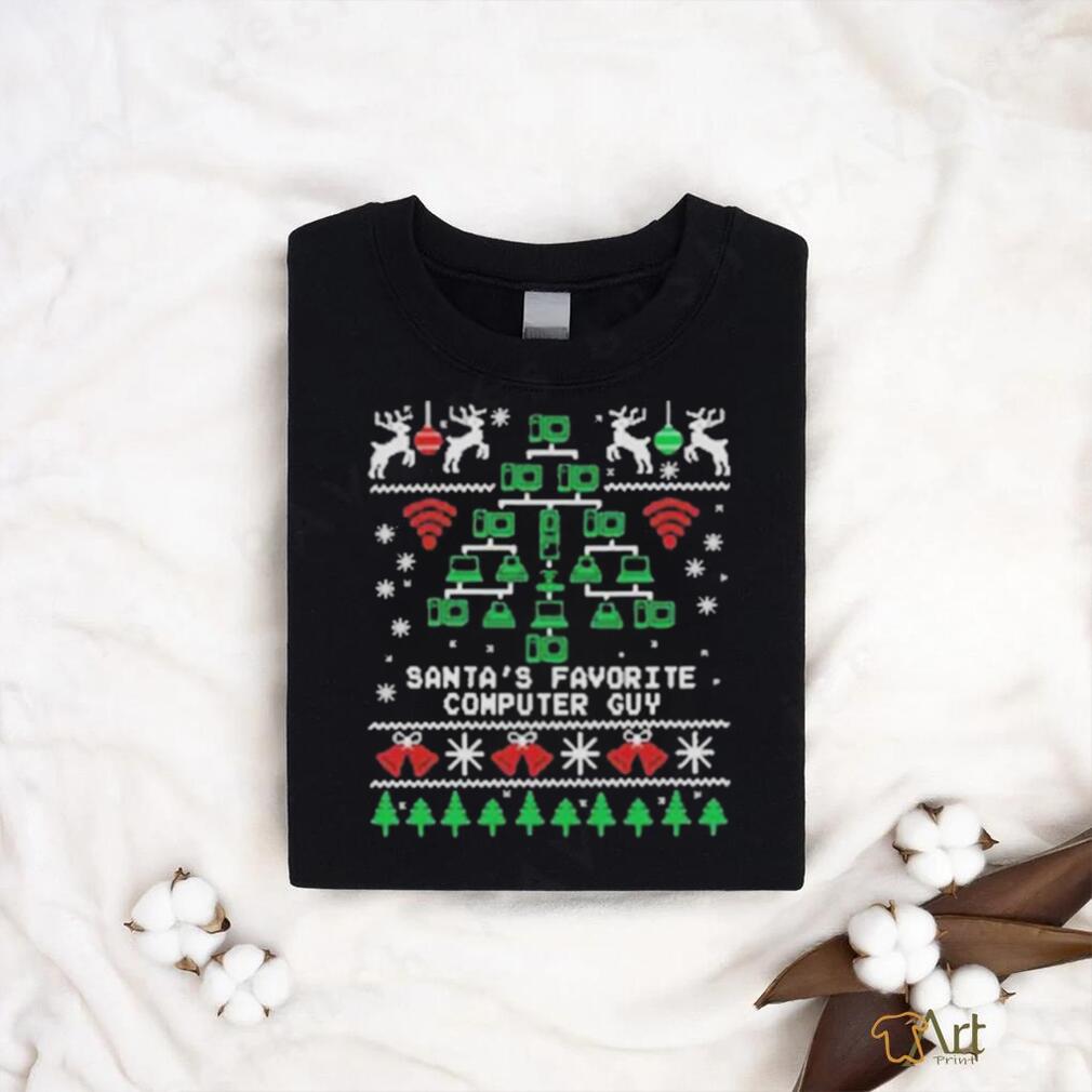 Santa’s Favorite Computer Guy T shirt Santa’s Favorite Computer Guy T shirt