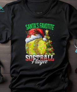 Santa's Favorite Softball Player Christmas Softball Classic T Shirt