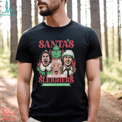 Santa’s Sleighers Christmas Rock Tour T Shirt