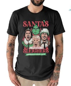 Santa’s Sleighers Christmas Rock Tour T Shirt, hoodie, sweater, long sleeve and tank top Santa’s Sleighers Christmas Rock Tour T Shirt