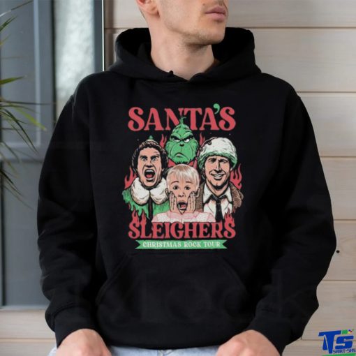 Santa’s Sleighers Christmas Rock Tour T Shirt