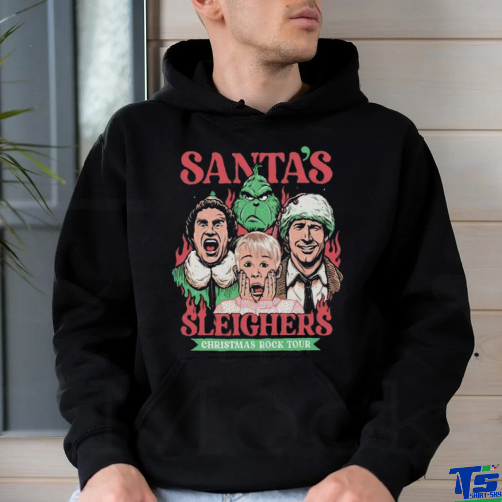 Santa’s Sleighers Christmas Rock Tour T Shirt Santa’s Sleighers Christmas Rock Tour T Shirt