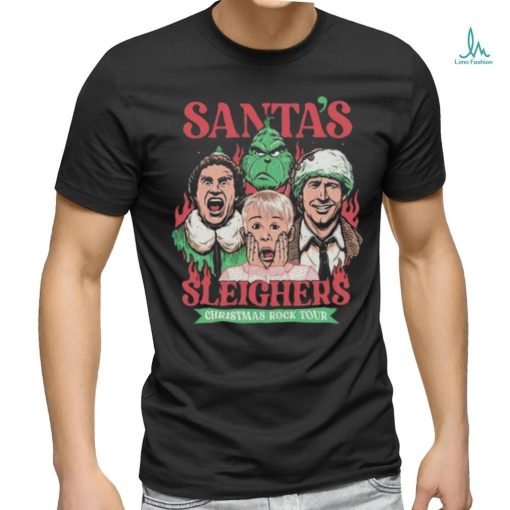 Santa’s Sleighers Christmas Rock Tour T Shirt