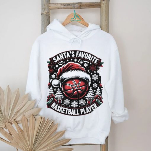 Santa’s favorite basketball player Christmas t shirt