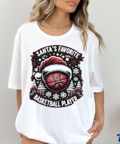 Santa’s favorite basketball player Christmas t shirt