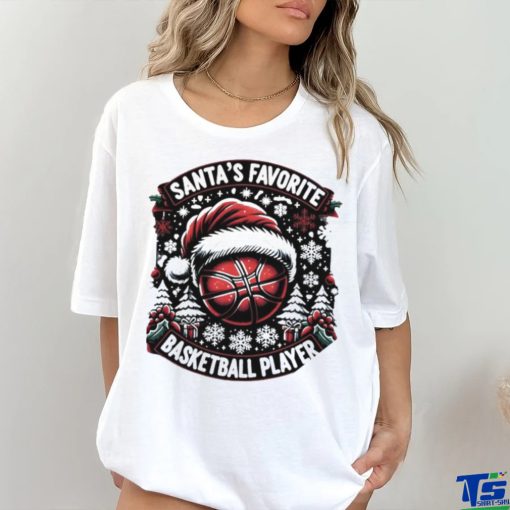 Santa’s favorite basketball player Christmas t shirt