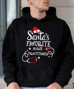 Santa’s favorite nurse practitioner Christmas shirt