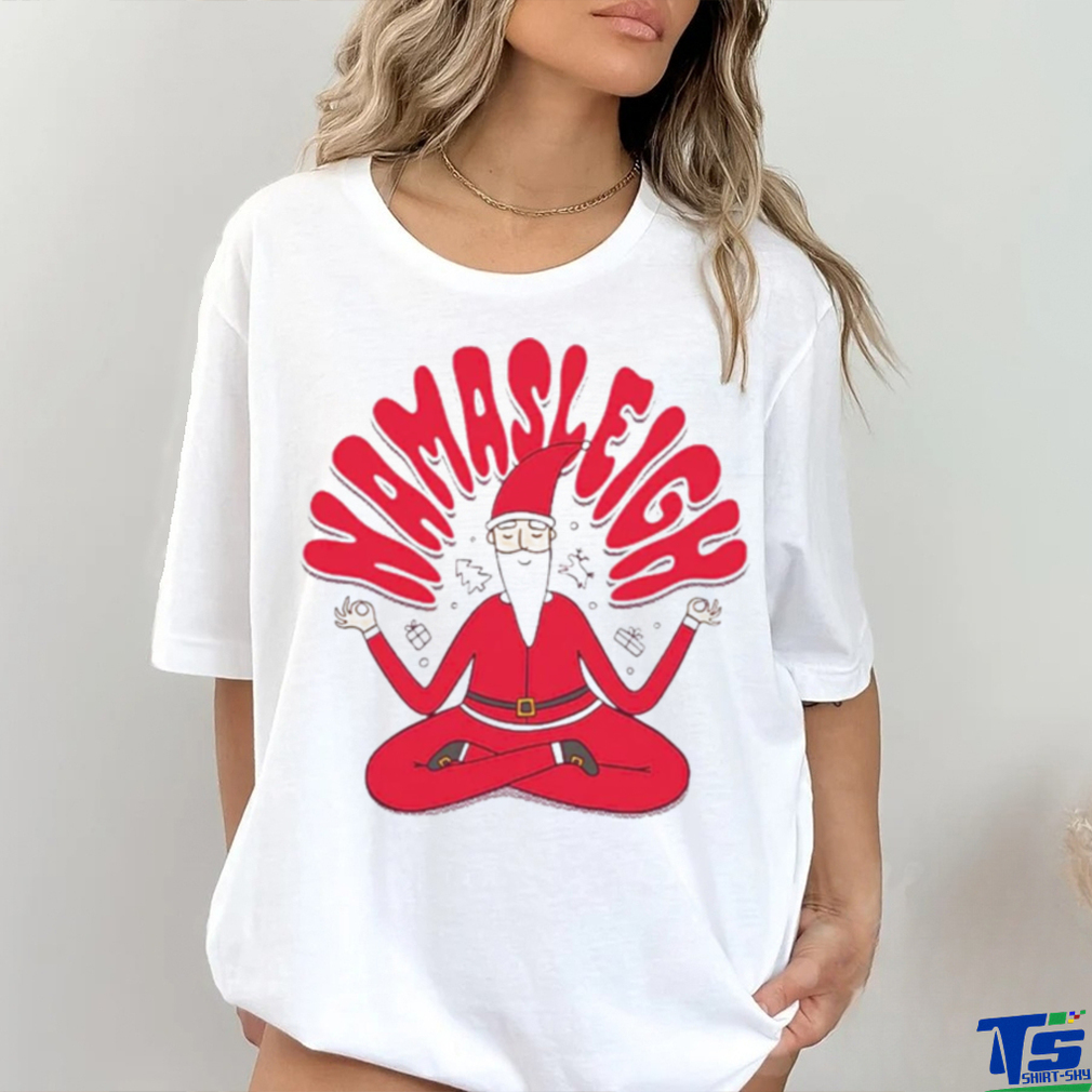 Sante claus yoga namasleigh shirt - Limotees