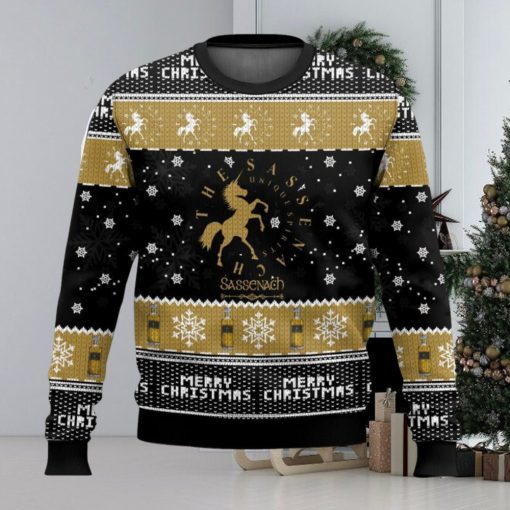 Sassenach Whiskey All Over Printed Ugly Christmas Sweater Trending Christmas Gift Ideas