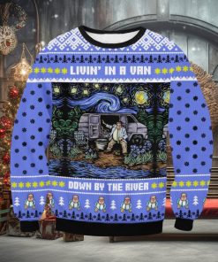 Saturday Night Live Matt Foley Livin’ in A Van Down By The River Ugly Christmas Sweater Christmas Gift