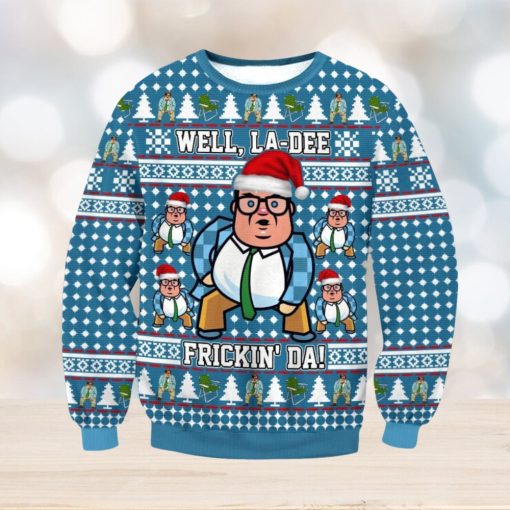 Saturday Night Live Matt Foley Well La Dee Frickin Da Ugly Christmas Sweater Christmas Gift Bule