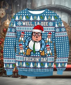 Saturday Night Live Matt Foley Well La Dee Frickin Da Ugly Christmas Sweater Christmas Gift Bule