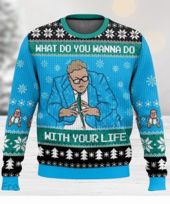 Saturday Night Live Matt Foley What Do You Wanna Do With Your Life 3D Sweater Christmas Gift Ugly Christmas Sweater