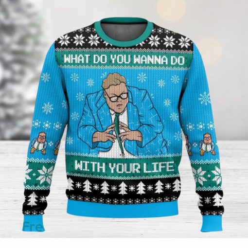 Saturday Night Live Matt Foley What Do You Wanna Do With Your Life 3D Sweater Christmas Gift Ugly Christmas Sweater