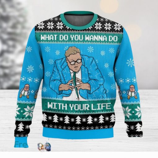 Saturday Night Live Matt Foley What Do You Wanna Do With Your Life All Over Printed Ugly Christmas Sweater Trending Christmas Gift Ideas