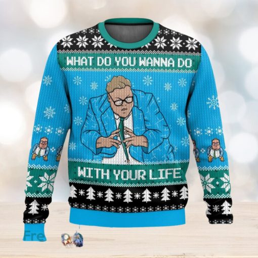 Saturday Night Live Matt Foley What Do You Wanna Do With Your Life All Over Printed Ugly Christmas Sweater Trending Christmas Gift Ideas