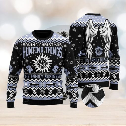 Saving Hunting Things Ugly Christmas 3D Sweater For Men And Women