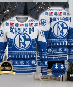 Schalke 04 Ugly Christmas Sweater Logo Custom Name Gift Fans