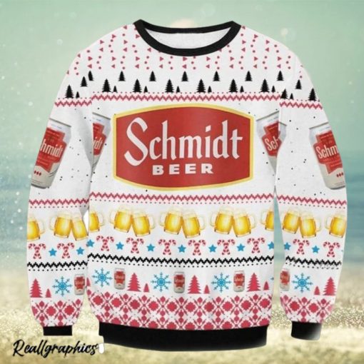 Schmidt Beer Ugly Christmas Sweater, Gift for Christmas Holiday