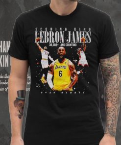 Scoring King Lebron James 38388 and counting vintage shirt