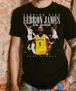 Scoring King Lebron James 38388 and counting vintage shirt