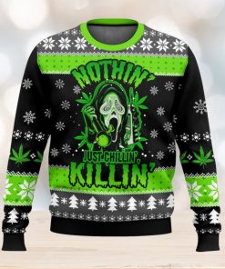 Scream Just Chilling Ugly Christmas Sweater 2023 Christmas Gift 3D Sweater