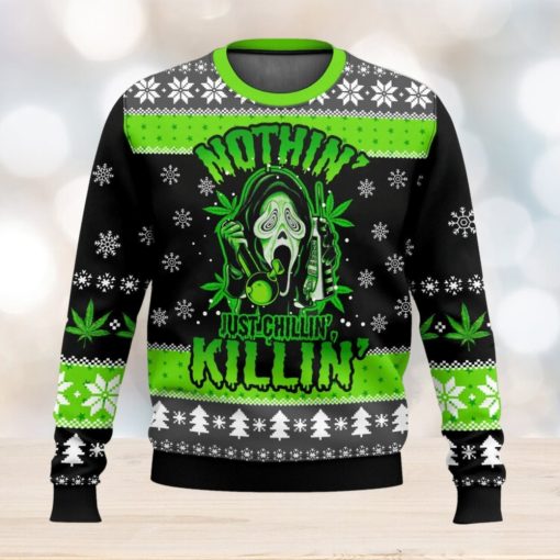 Scream Just Chilling Ugly Christmas Sweater 2023 Christmas Gift 3D Sweater