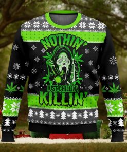 Scream Just Chilling Ugly Christmas Sweater 2023 Christmas Gift 3D Sweater