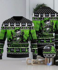 Seahawks Jack Skellington Halloween Knitted Ugly Christmas Sweater