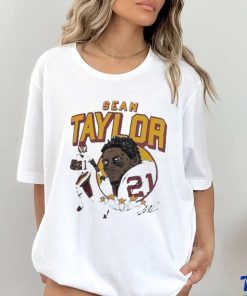 Sean Taylor Gray Washington Commanders Caricature Retired Player T shirt